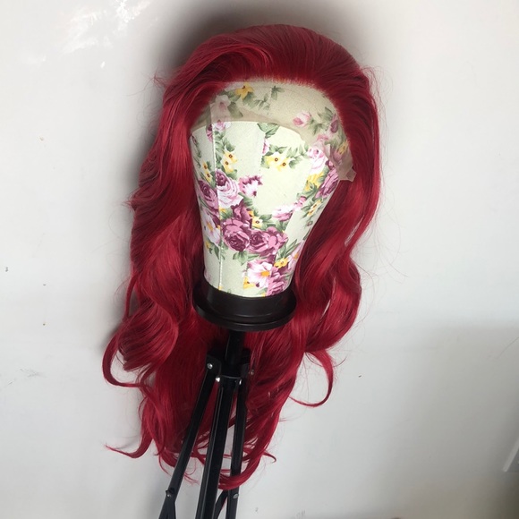 24” RED NATURAL STRAIGHT LACE FRONT Wig *NEW*